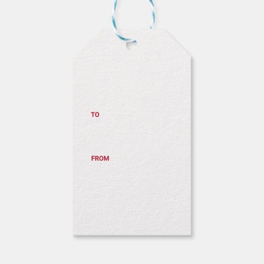 Flourated Calligraphy Merry White Cadeaulabel (Achterkant)