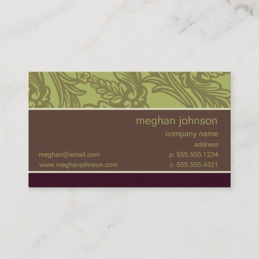 Floure Olive Chic-visitekaartje Visitekaartje (Voorkant)