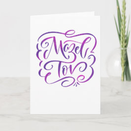 Floured Mazel Tov-Wenskaart Kaart