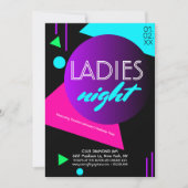 Flourescent Night Club-promotiemateriaal Kaart (Voorkant)