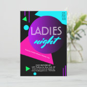 Flourescent Night Club-promotiemateriaal Kaart (Staand voorkant)