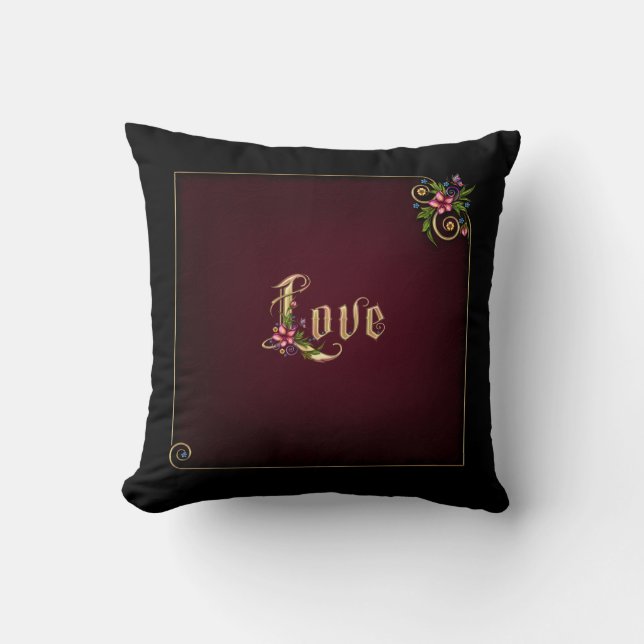 Flourina Love Verse -  Kussen (Voorkant)