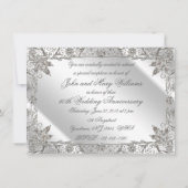 Flourish 60e Diamanten Bruiloft Uitnodiging (Achterkant)