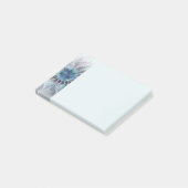 Flourish Abstract Modern Fractal Flower With Blue Post-it® Notes (Schuin)