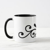 Flourish black design mok (Links)