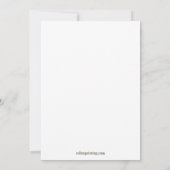 Flourish Chuppah leaf Jewish Wedding Invite Kaart (Achterkant)