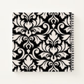 Flourish Damask Art I Cream on Black Notitieboek (Achterkant)
