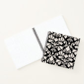 Flourish Damask Art I Cream on Black Notitieboek (Binnen)