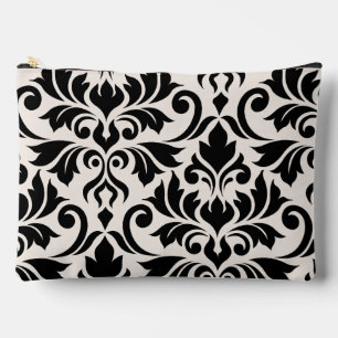 Flourish Damask Art I Zwart op Crème Etui