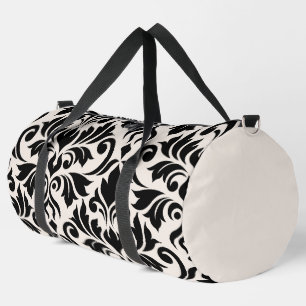 Flourish Damask Art I Zwart op Crème Plunjezak