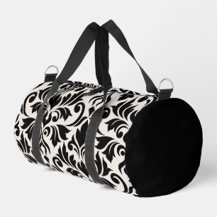 Flourish Damask Art I Zwart op Crème Plunjezak