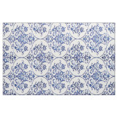Flourish Damask Pattern - blauw + jouw idee Stof (Fat Quarter)