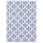 Flourish Damask Pattern - blauw Klembord (Achterkant)