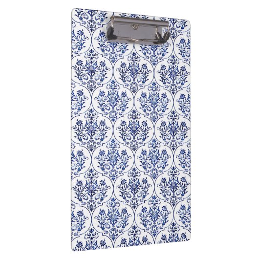 Flourish Damask Pattern - blauw Klembord (Rechts)