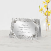 Flourish Diamond 60th Anniversary Verjaardagskaart Kaart (Gele Bloem)