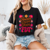 Flourish Dream Thrive FDT Floral Anti-Trump Resist T-shirt