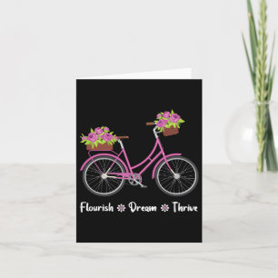 Flourish Dream Thrive Floral Bike Fiets Subtle 8 Kaart