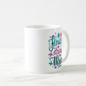 Flourish Dream Thrive Motivational  Koffiemok (Voorkant rechts)