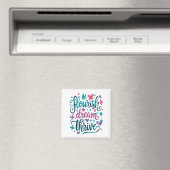 Flourish Dream Thrive Motivational  Magneet (Insitu (Vaatwasser))