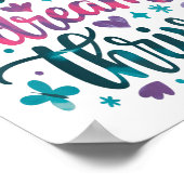 Flourish Dream Thrive Motivational Poster (Hoek)