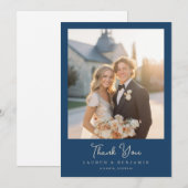 Flourish & Fête Wedding Bedankkaart (Voorkant / Achterkant)