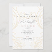 Flourish filigraan Vrijgezellenfeest Uitnodigen Kaart (Voorkant)