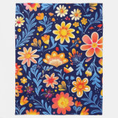 Flourish & Glow 60x80 fleece deken (Voorkant)