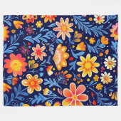 Flourish & Glow 60x80 fleece deken (Voorkant (Horizontaal))