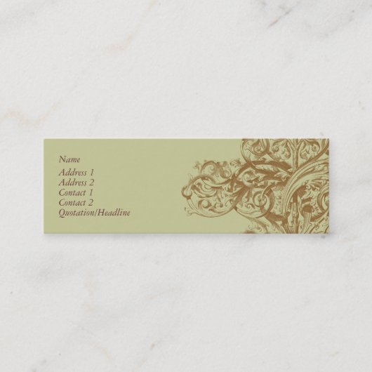 Flourish Profile Card Mini Visitekaartje (Voorkant)