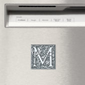 flourish Silver Monogram - M Magneet (Insitu (Vaatwasser))
