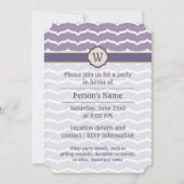 Flourned Zigzag Party Invitation Kaart (Voorkant)