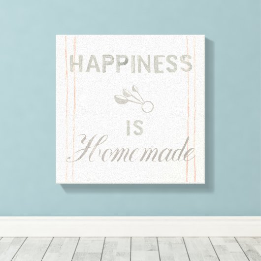 Floursack Kitchen VIII Canvas Afdruk (Insitu (Houten vloer))