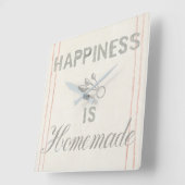 Floursack Kitchen VIII Vierkante Klok (Hoek)