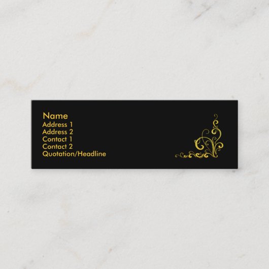 flow card mini mini visitekaartje (Voorkant)