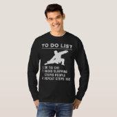 Flow & Chuckle - Hilarisch To-Do Tai Chi T-shirt v (Voorkant volledig)