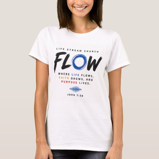 FLOW Dames T-Shirt (Voorkant)