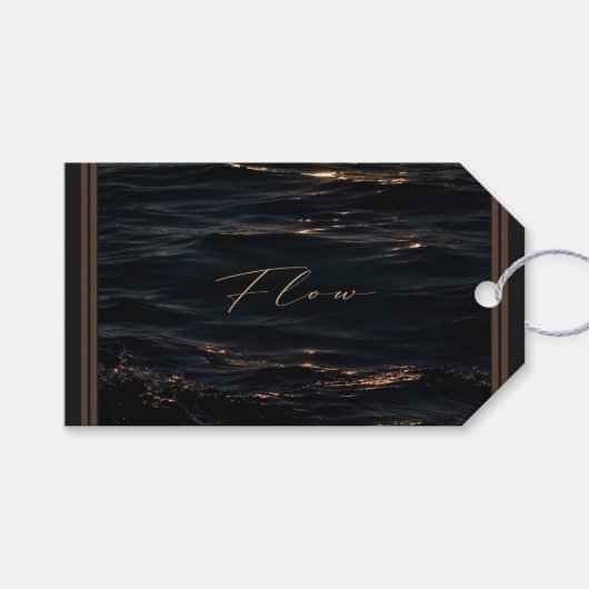 Flow - Diepe Wateren Cadeaulabel (Voorkant (Horizontaal))