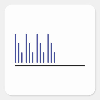 Flow en Harmony Blue Vierkante Sticker