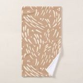 Flow in Tan en Cream Bad Handdoek (Handdoek)