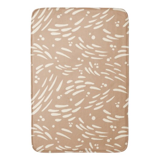 Flow in Tan en Cream Badmat (Voorkant Verticaal)