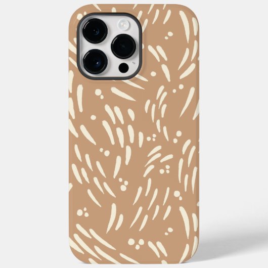 Flow in Tan en Cream Case-Mate iPhone Case (Achterkant)