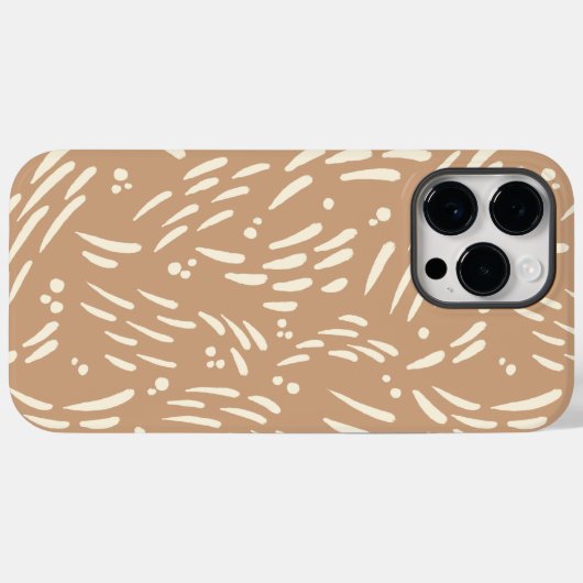 Flow in Tan en Cream Case-Mate iPhone Case (Achterkant (horizontaal))
