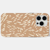 Flow in Tan en Cream Case-Mate iPhone Case (Achterkant (horizontaal))