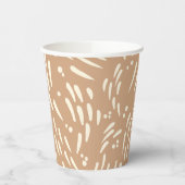 Flow in Tan en Cream Papieren Bekers (Links)