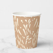 Flow in Tan en Cream Papieren Bekers (Rechts)