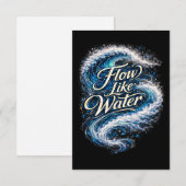 Flow Like Water Bedankkaart (Voorkant / Achterkant)