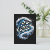 Flow Like Water Briefkaart (Staand voorkant)