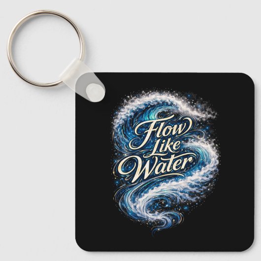 Flow Like Water Sleutelhanger (Voorkant)