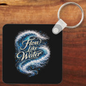 Flow Like Water Sleutelhanger (Achterkant)