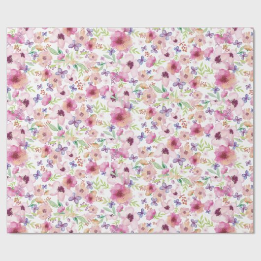 Flow - LONDEN - Floral Matt inpakpapier (Vlak)